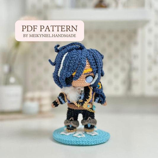 Crochet PDF Pattern: "KAEYA" Chibi Amigurumi