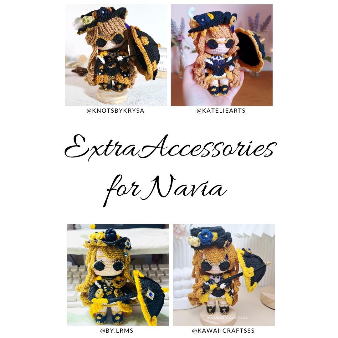 Crochet PDF Pattern: "NAVIA" Chibi Amigurumi