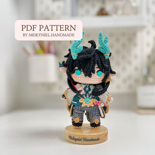 Crochet PDF Pattern: "DAN HENG" Chibi Amigurumi