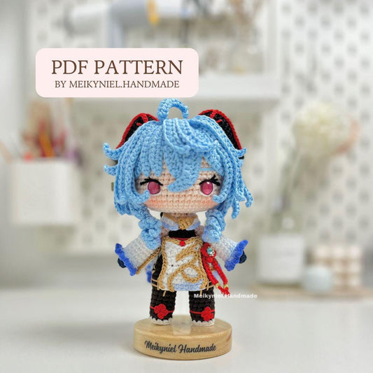 Crochet PDF Pattern: "GANYU" Chibi Amigurumi