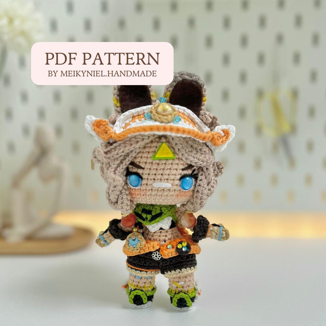 Crochet PDF Pattern: "KACHINA" Chibi Amigurumi