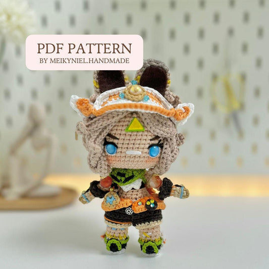 Crochet PDF Pattern: "KACHINA" Chibi Amigurumi